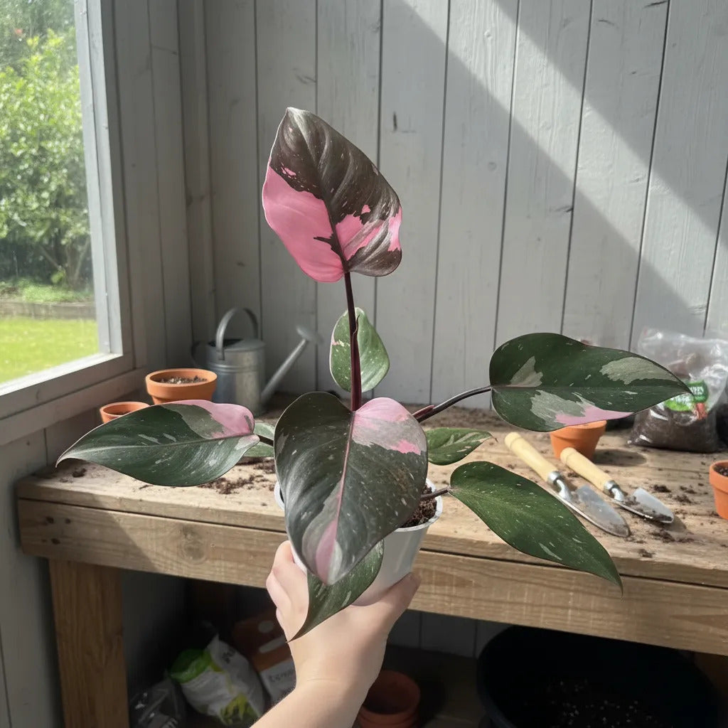 Muda De Philodendron Pink Princess (filodendro Rosa)