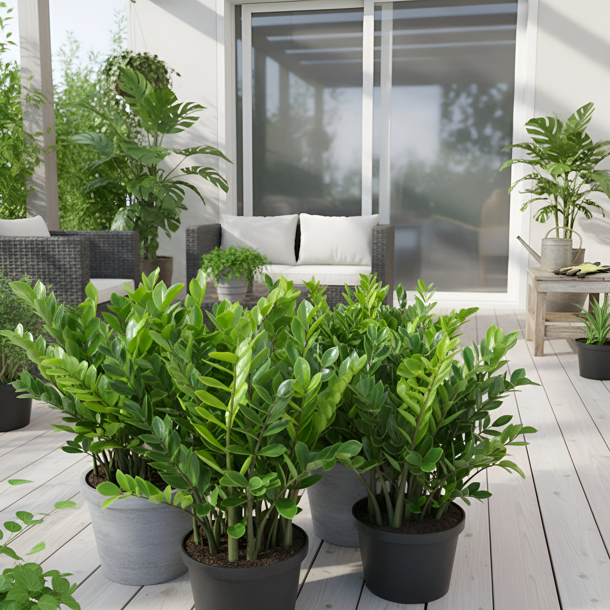 Muda Zamioculca Zami Mini 30cm Planta Da Fortuna