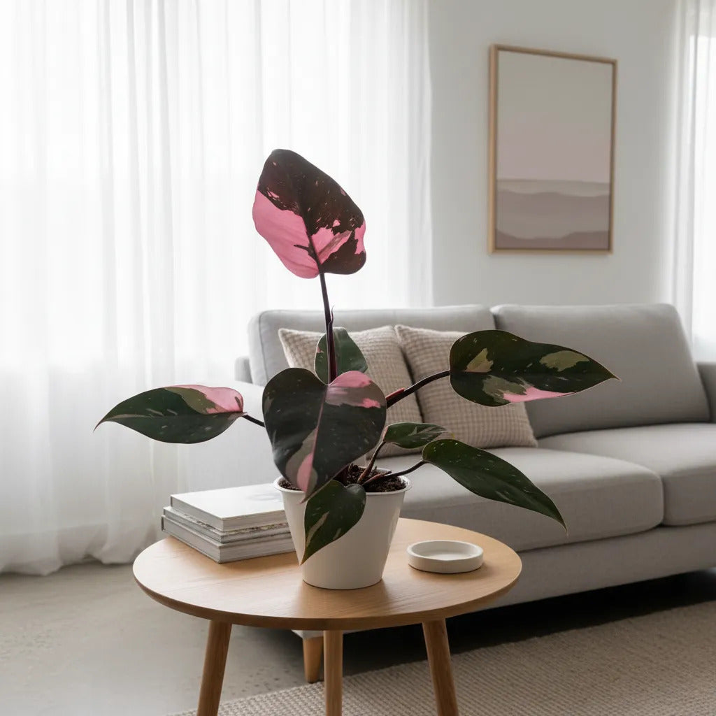 Muda De Philodendron Pink Princess (filodendro Rosa)