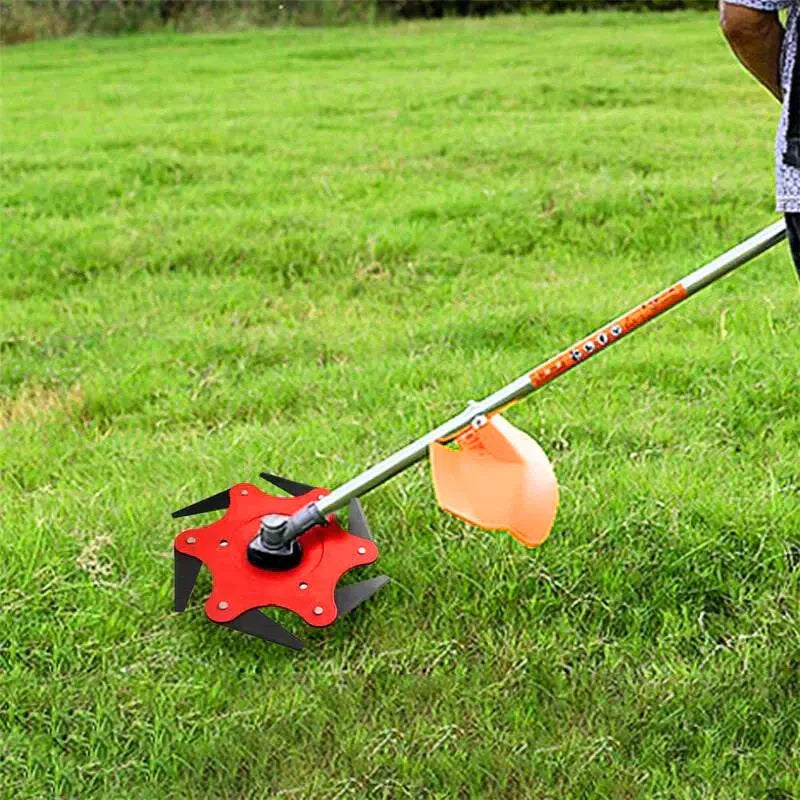 Disco de Corte Universal para Roçadeira com 6 Lâminas - Acessório de Jardinagem