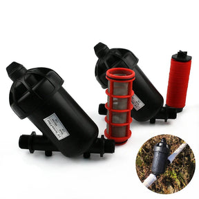 Filtro de Água Tipo Y com Conectores em PVC para Irrigação de Jardim