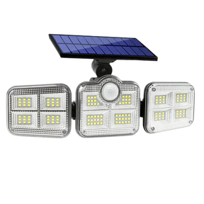 Holofote Solar LED 800W com 3 Cabeças - Iluminação Eficiente para Externo