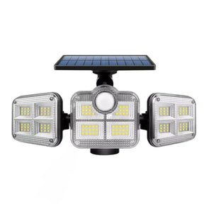 Holofote Solar LED 800W com 3 Cabeças - Iluminação Eficiente para Externo