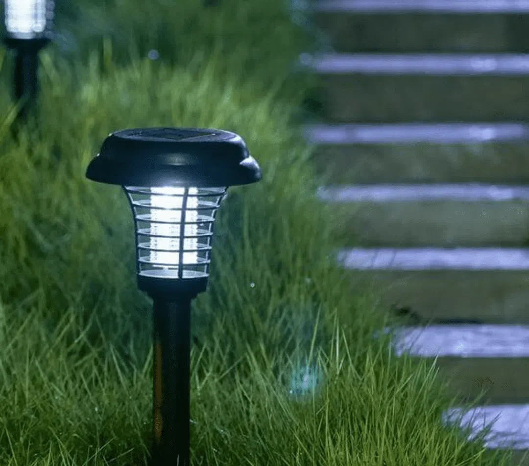 Luminária Solar Para Jardim Externa LED Repelente de Mosquitos