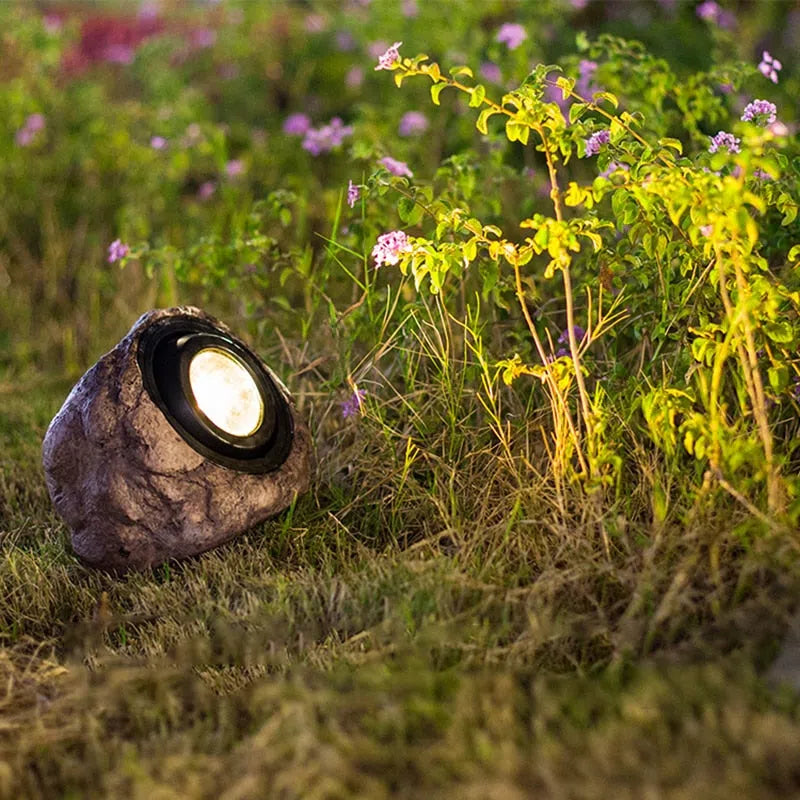 Luminária Solar LED Impermeável para Jardim - Urbane Rocks