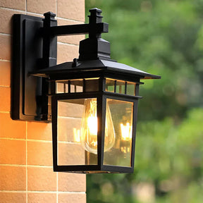 Luminária de Parede Retro Europeia para Iluminação Externa