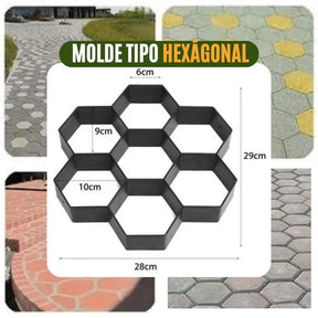 Molde para Piso de Concreto Jardim, Quintal e  Calçada