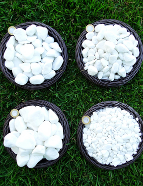 Seixo Dolomita Branco Pedra Decorativa Pedrargil 4kg