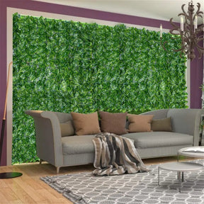 Placa de Folhagem Artificial Decorativa para Ambientes Internos