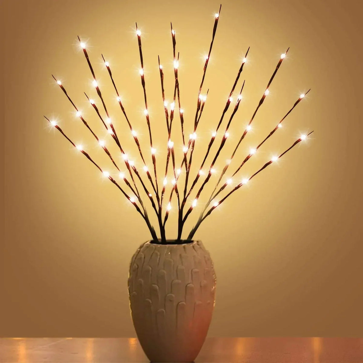 Ramos de Salgueiro com LED Decorativo - Iluminação Elegante para Ambientes