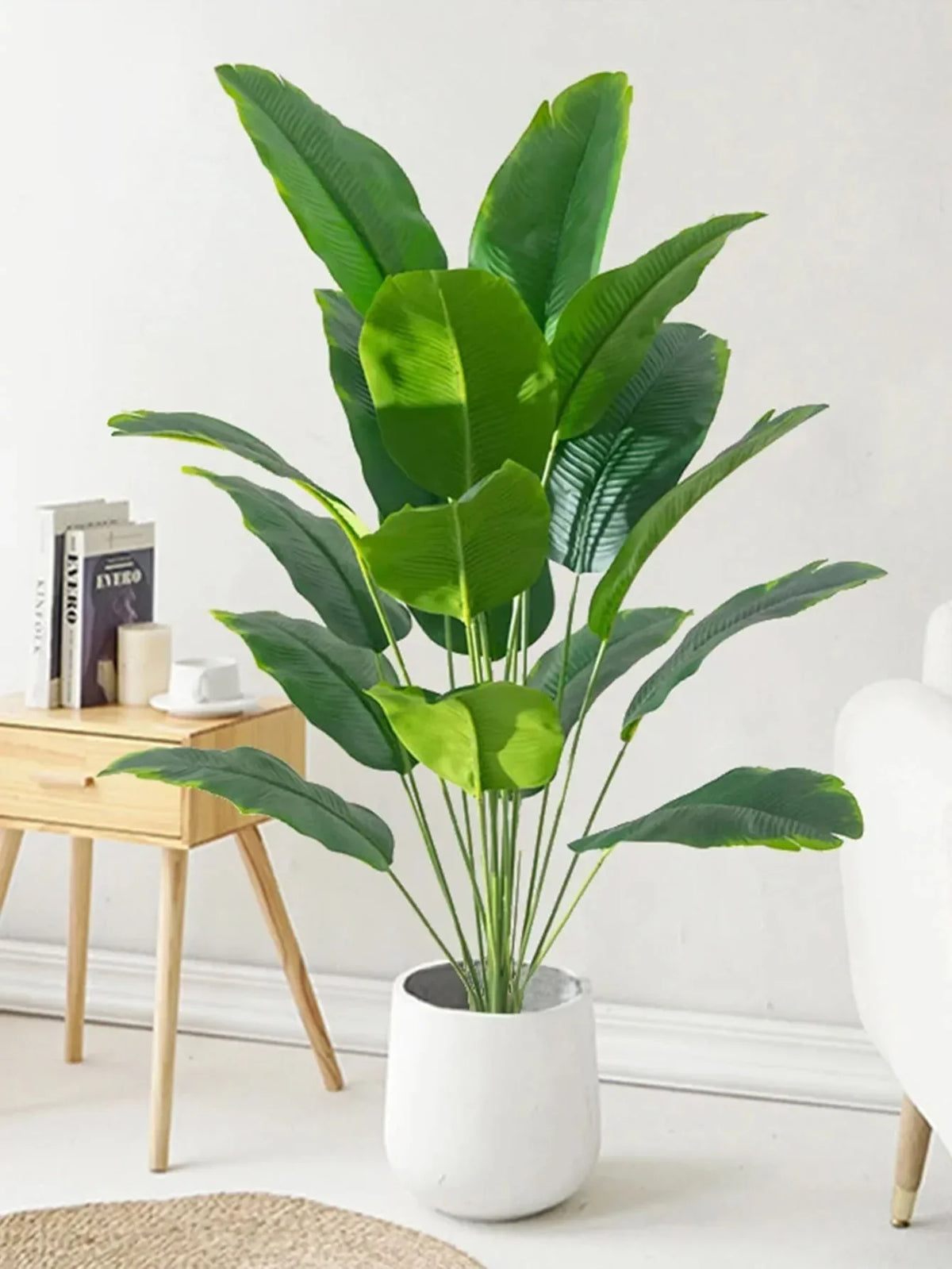 Planta Artificial Palmeira Tropical Grande com Folhas de Bananeira - FintaVita