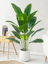 Planta Artificial Palmeira Tropical Grande com Folhas de Bananeira - FintaVita