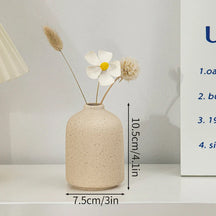 Vaso de Flor em Cerâmica Branca Estilo Nórdico - Design Moderno e Elegante