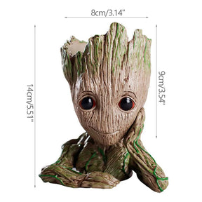 Vaso de Planta Baby Groot Verde