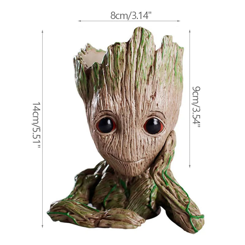 Vaso de Planta Baby Groot Verde