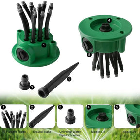 Aspersor Para Irrigação Rotativo 360° para Jardim - Sistema de Irrigação Eficiente