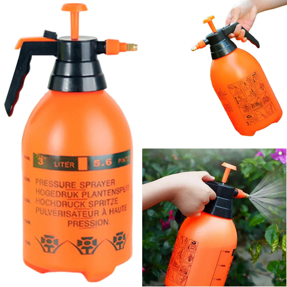 Pulverizador Portátil para Jardim 3L - Pressão Manual com Bico Regulável