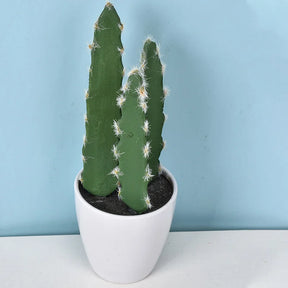 Mini Cacto Artificial em Vaso – Decoração Sustentável e Charmosa