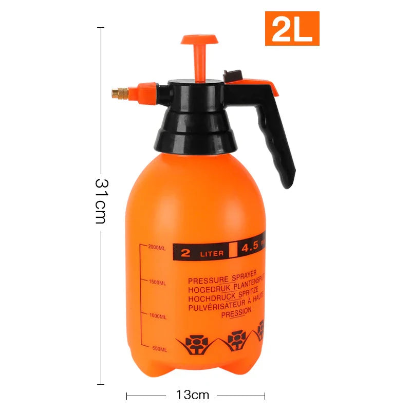 Pulverizador Manual de Água com Pressão - Bomba de Ar com Gatilho para Jardim e Limpeza