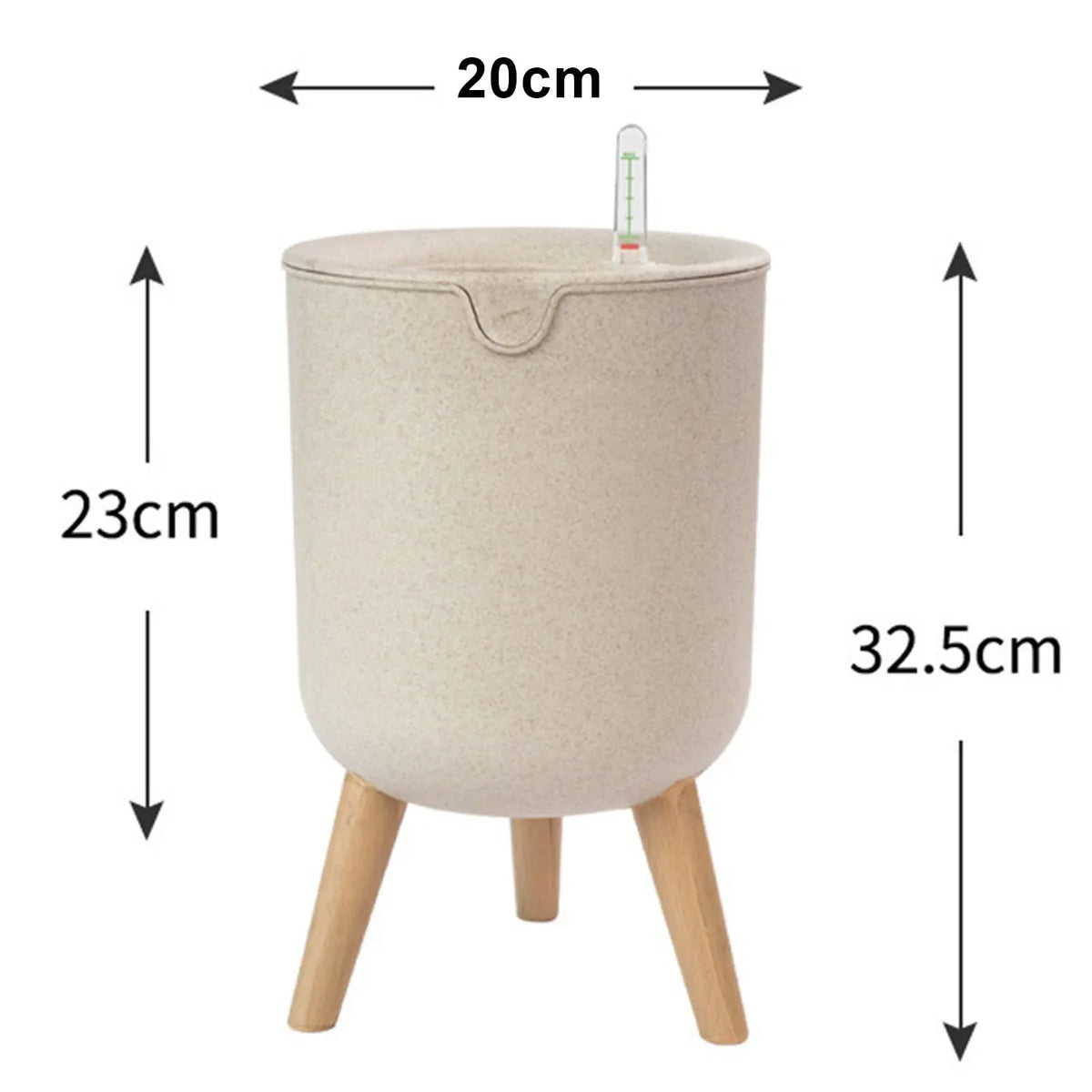Vaso de Flores com Rega Automática