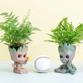 Vaso de Planta Baby Groot Verde