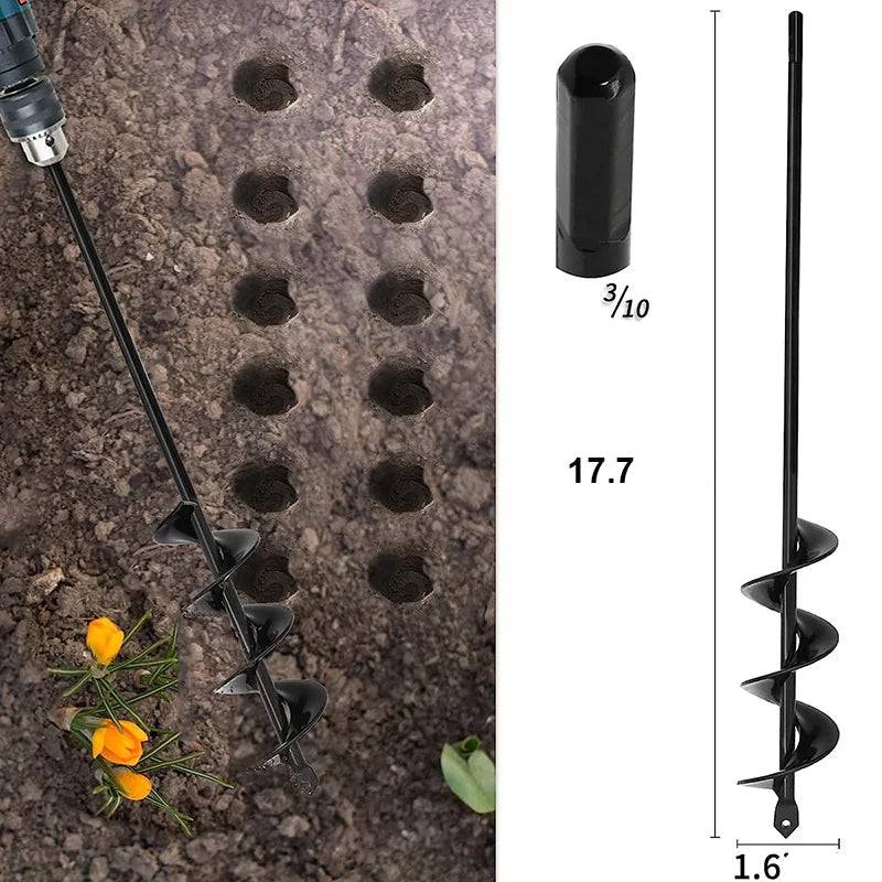 Ferramenta para Jardinagem Broca Espiral para Plantio e Escavação