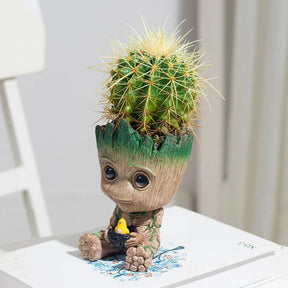 Vaso de Planta Baby Groot Verde