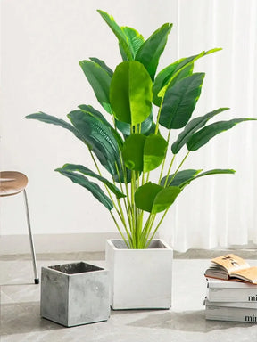 Planta Artificial Palmeira Tropical Grande com Folhas de Bananeira - FintaVita