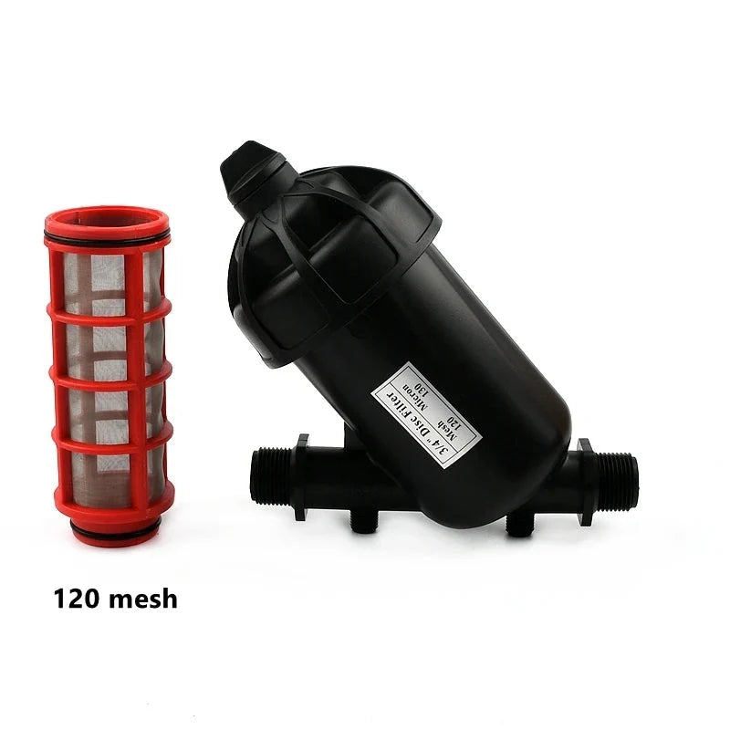Filtro de Água Tipo Y com Conectores em PVC para Irrigação de Jardim