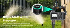 Temporizador de Irrigação Automático Inteligente à Prova d'Água com Display LCD, 3 Modos e Programação Fácil