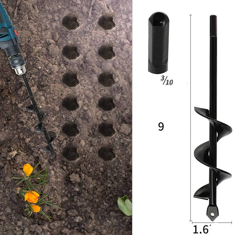 Ferramenta para Jardinagem Broca Espiral para Plantio e Escavação