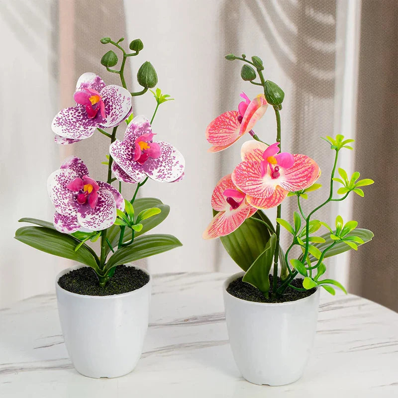 Orquídea Artificial em Vaso - 26cm