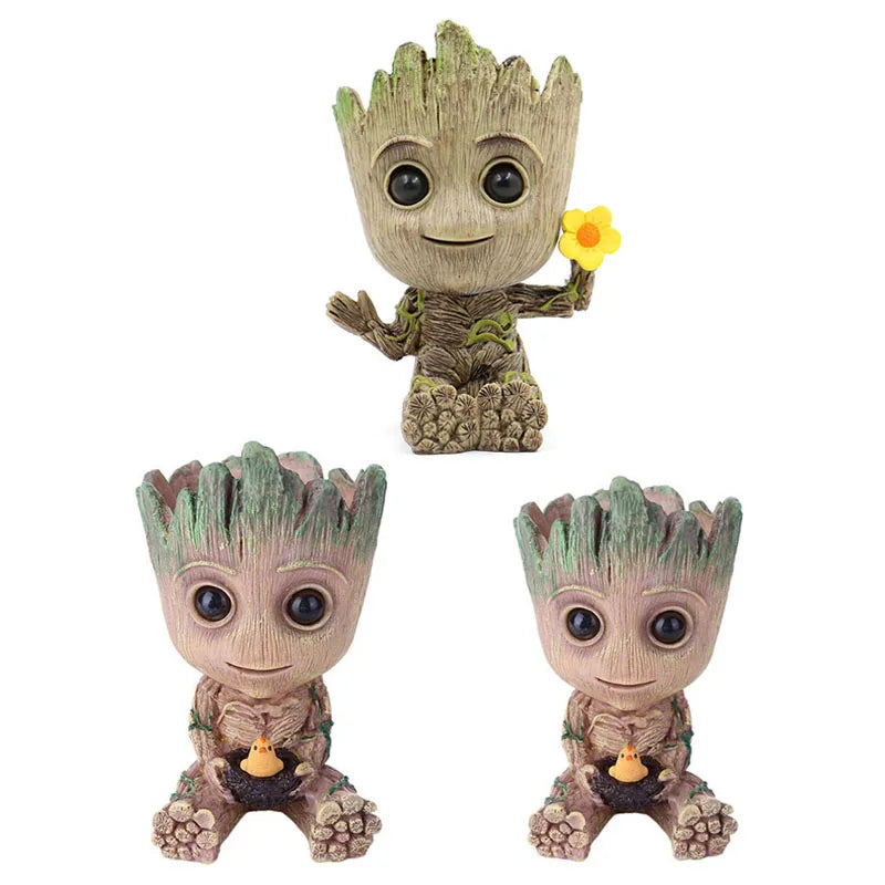 Vaso de Planta Baby Groot Verde