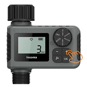 Temporizador de Irrigação Automático Inteligente à Prova d'Água com Display LCD, 3 Modos e Programação Fácil