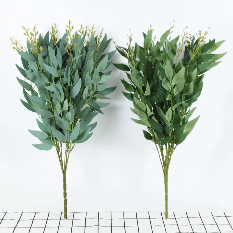 Planta Artificial Ramo Decorativo Seda – Galho Realista para Decoração de Noivado, Mesa ou Jardim