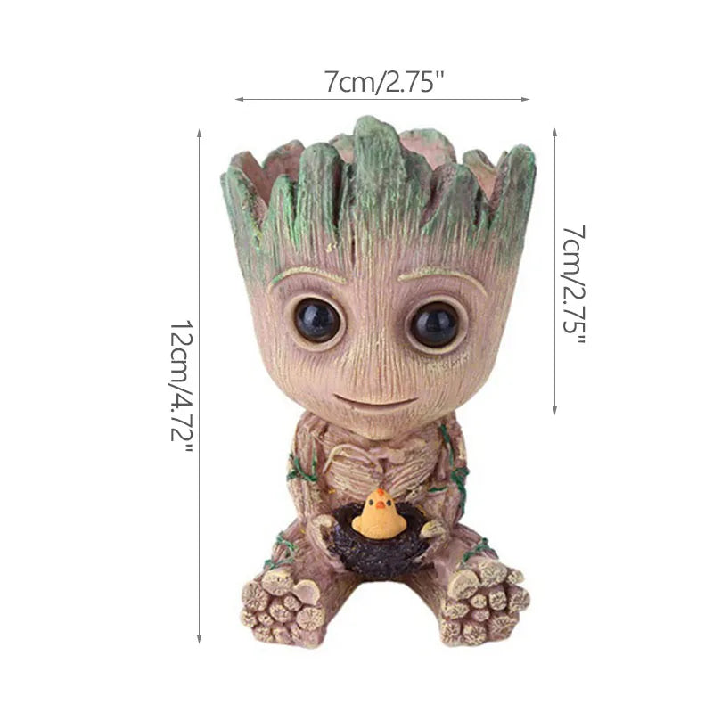 Vaso de Planta Baby Groot Verde