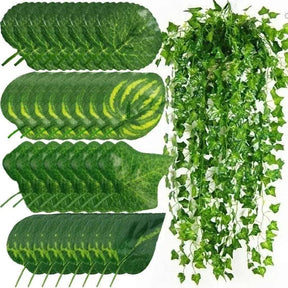 Herança Artificial de Hera - Planta Pendente Decorativa para Decoração