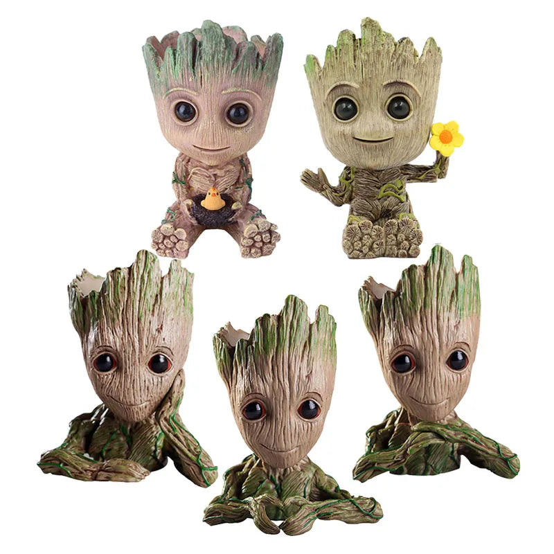 Vaso de Planta Baby Groot Verde
