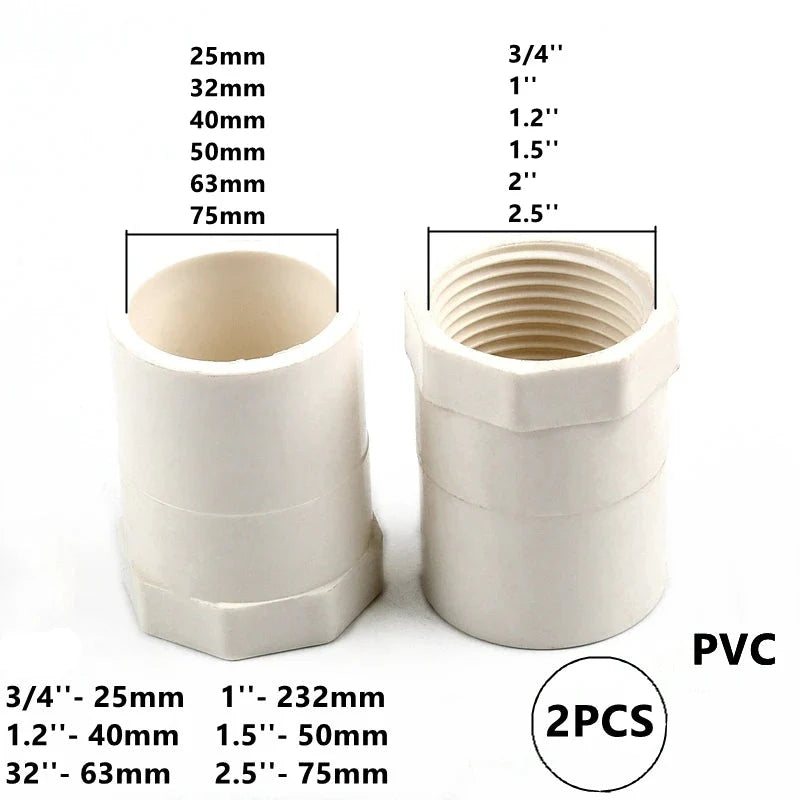 Filtro de Água Tipo Y com Conectores em PVC para Irrigação de Jardim