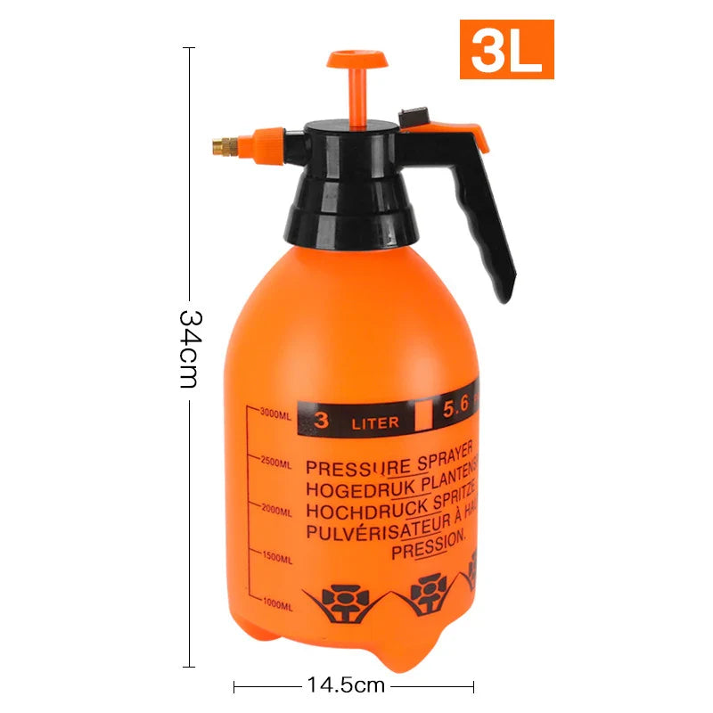 Pulverizador Manual de Água com Pressão - Bomba de Ar com Gatilho para Jardim e Limpeza