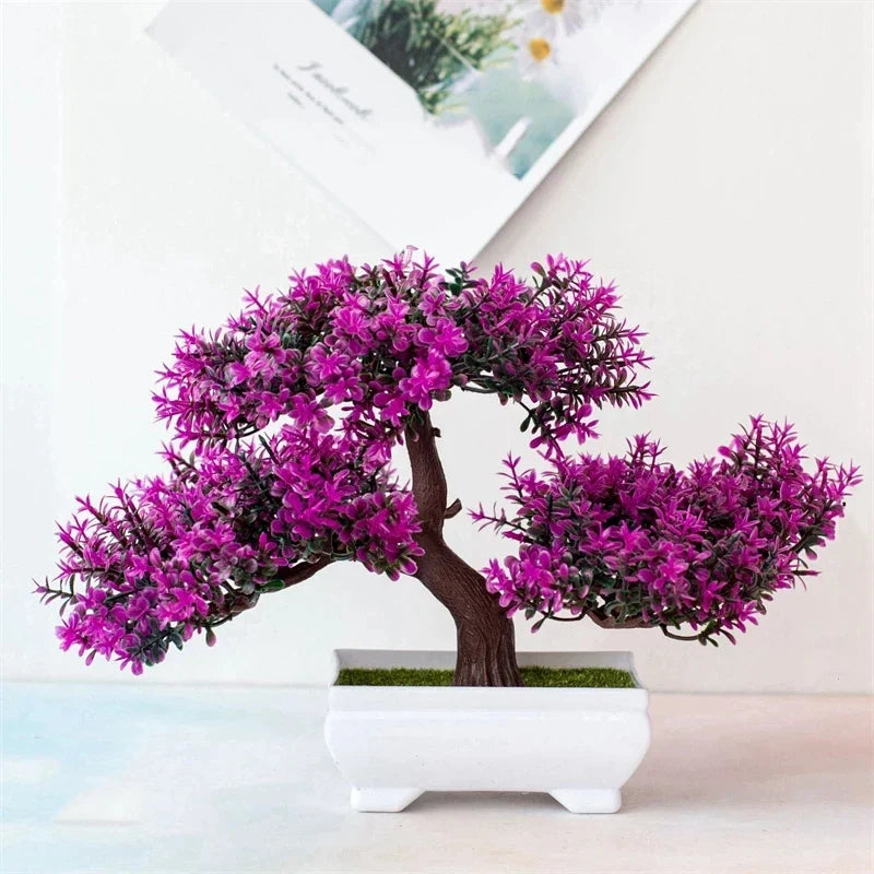 Bonsai Artificial em Vaso - Mini Árvore Decorativa Verde