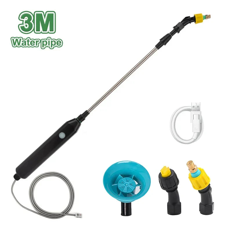 Pulverizador Elétrico com Varinha Telescópica e 3 Bicos