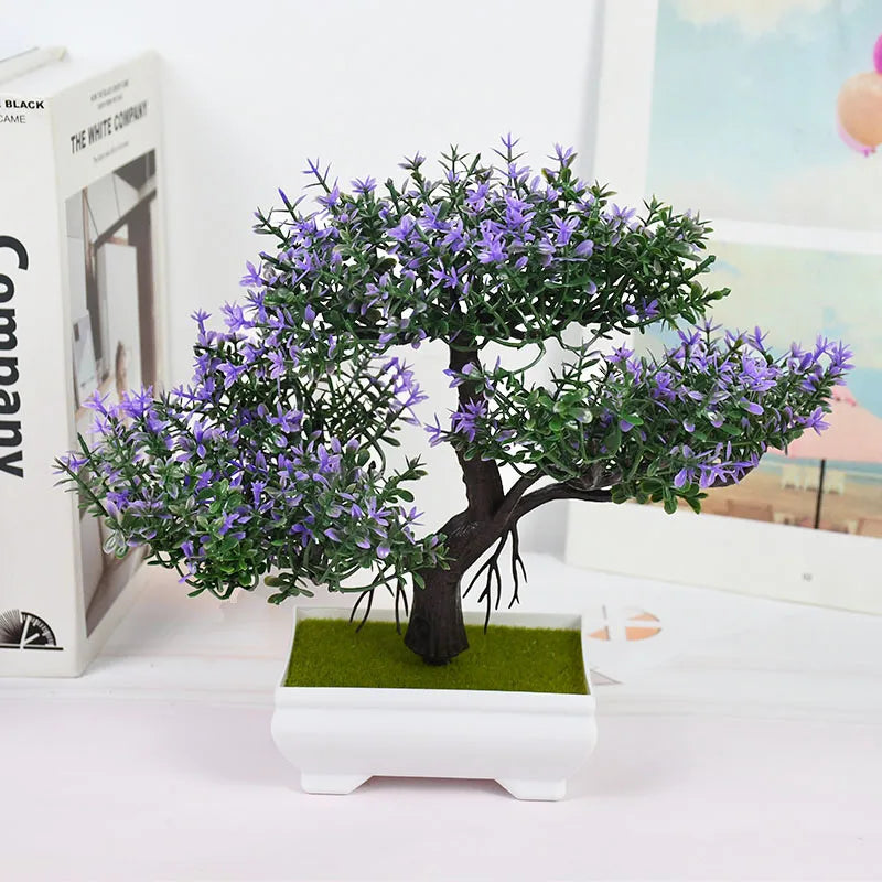 Bonsai Artificial em Vaso - Mini Árvore Decorativa Verde