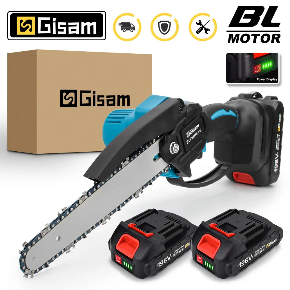 Serra Eletrica Para Poda Sem Fio Brushless Potente 18V Portátil