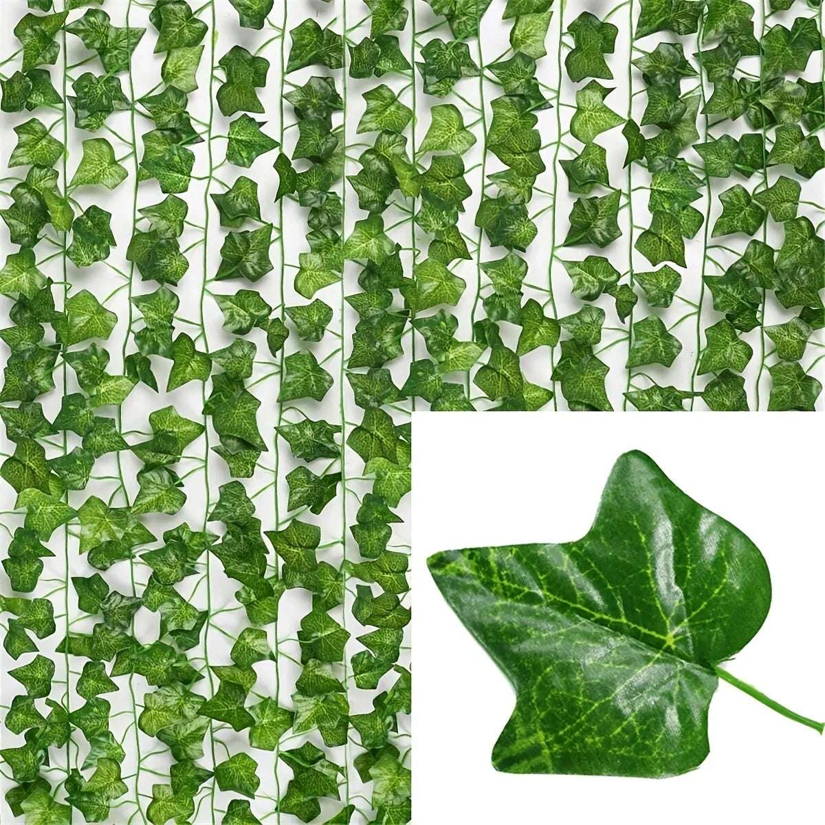 Herança Artificial de Hera - Planta Pendente Decorativa para Decoração