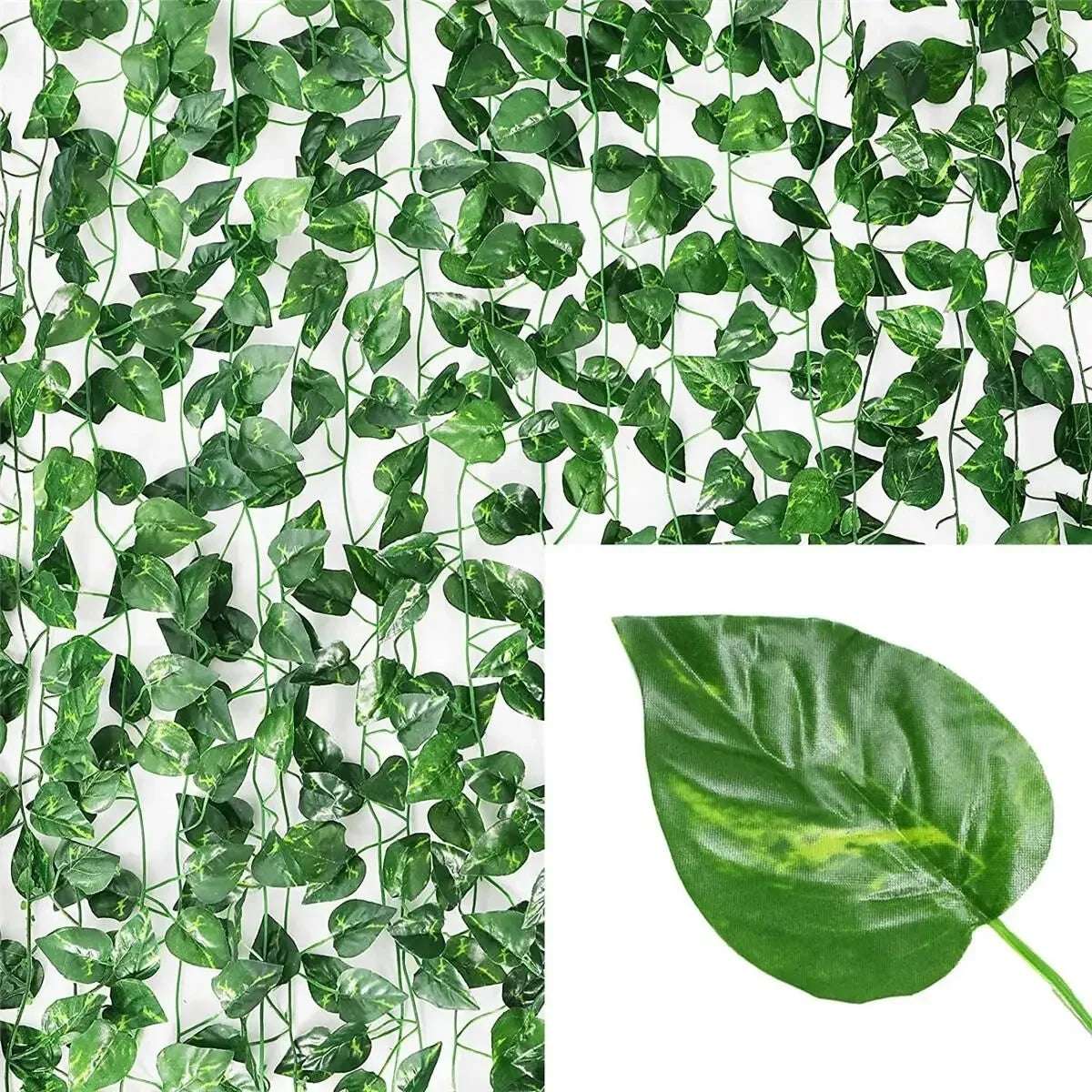 Herança Artificial de Hera - Planta Pendente Decorativa para Decoração