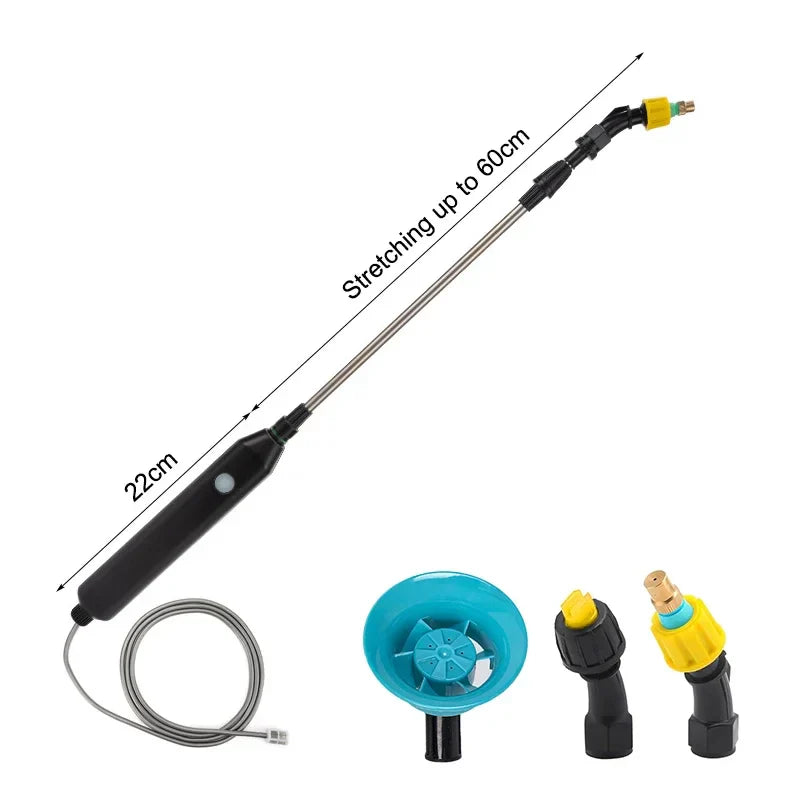 Pulverizador Elétrico com Varinha Telescópica e 3 Bicos