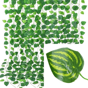 Herança Artificial de Hera - Planta Pendente Decorativa para Decoração