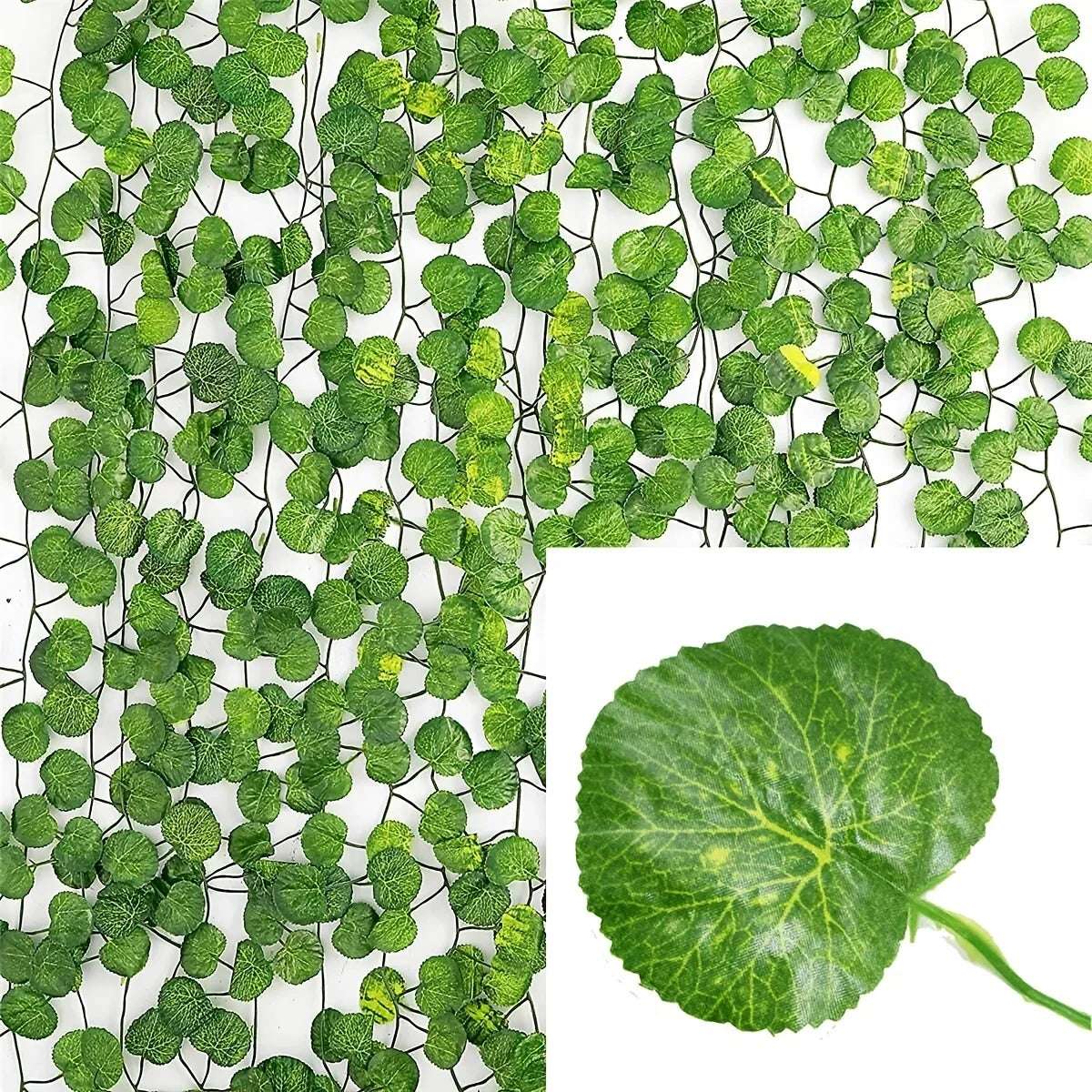 Herança Artificial de Hera - Planta Pendente Decorativa para Decoração