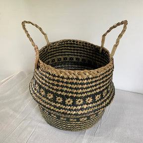 Cesta Artesanal de Vime para Plantas, Estilo Boho, 100% Natural e Ecológica